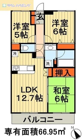 グランダジュール千葉みなとの物件間取画像